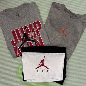 JORDAN BUNDLE- Set of 3 Air Jordan “boys” t-shirts & basketball shorts